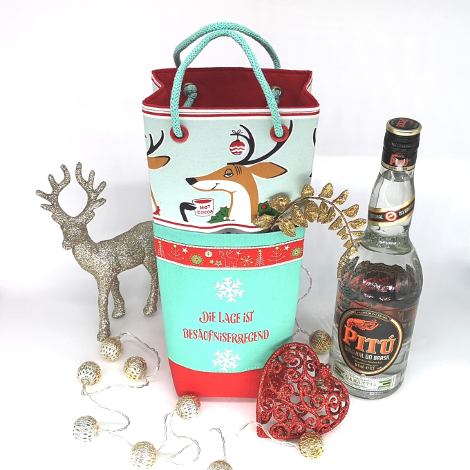 Freebook Unikati Bottle Bag und Present Bag, german
