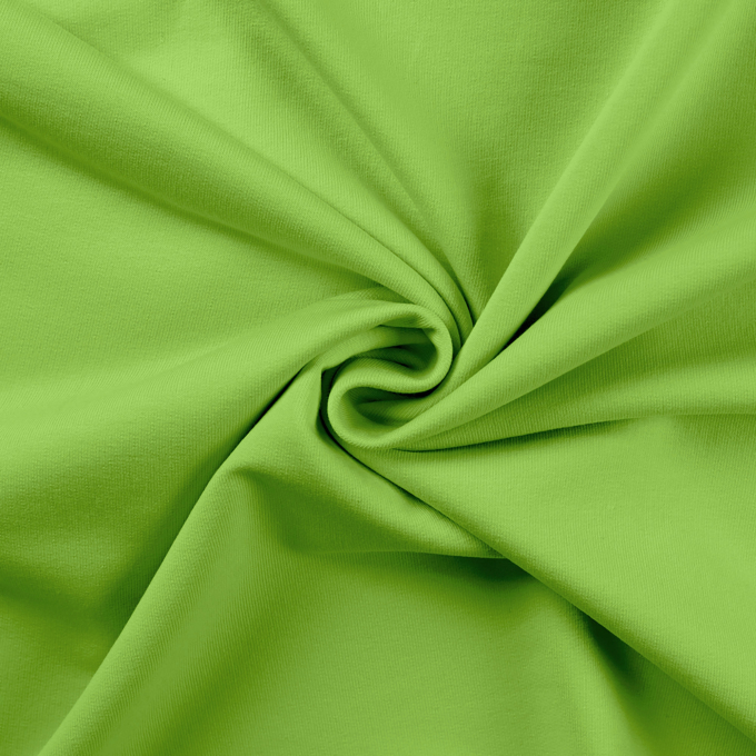 Tissu french terry, vert pomme