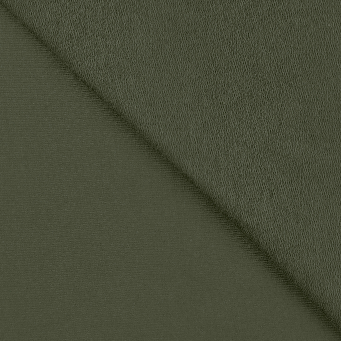 Tissu french terry, vert armée