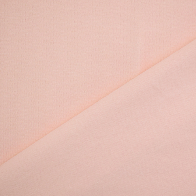 French terry roughened, pale old rosé