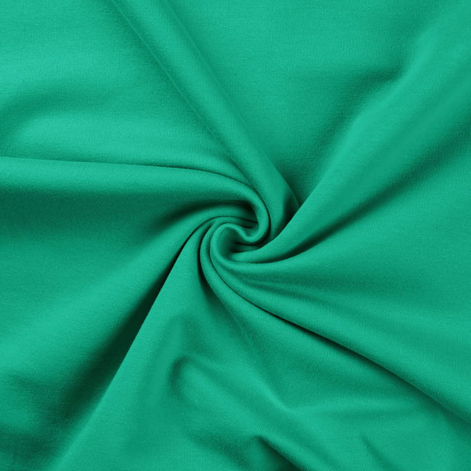 Tissu french terry gratté, vert gazon