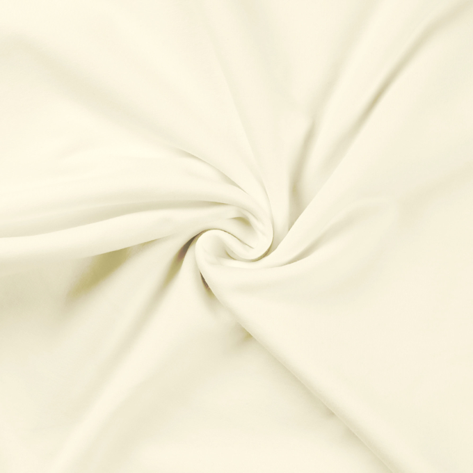 Tissu french terry gratté, blanc cassé