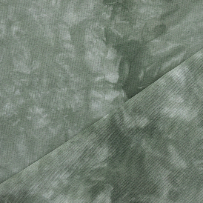 French Terry Batik, green