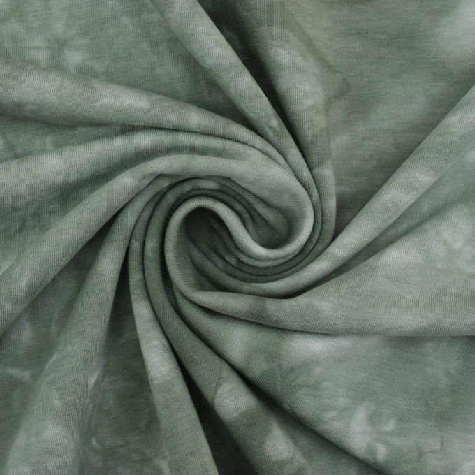 French Terry Batik, green