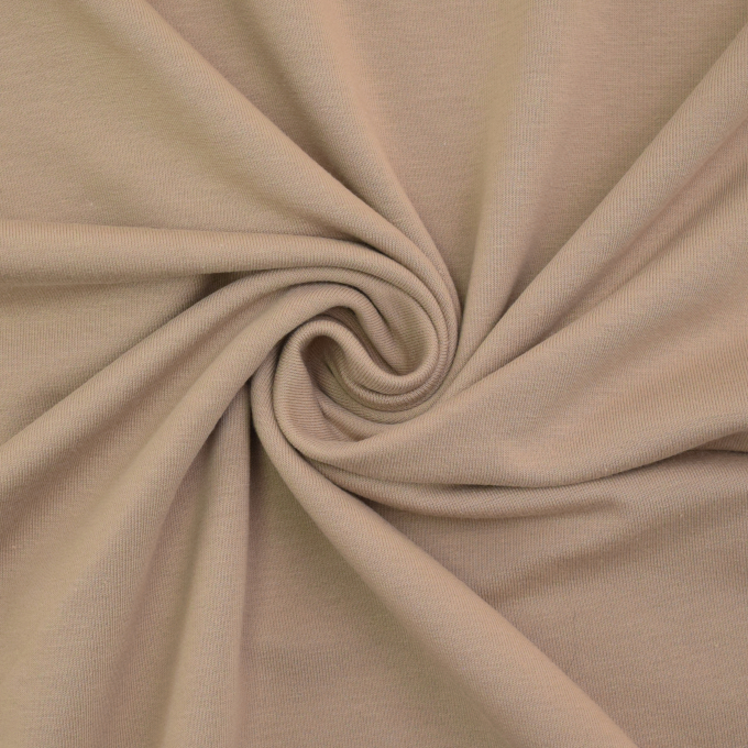 Tissu french terry Fibre Mood, marron clair