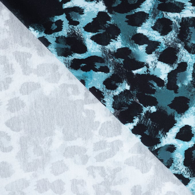 French Terry Leo, turquoise