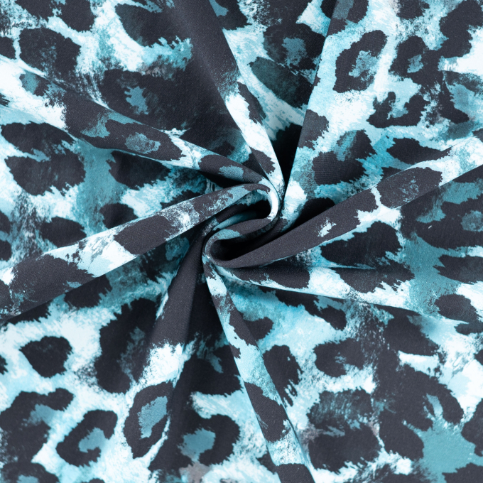 French Terry Leo, turquoise