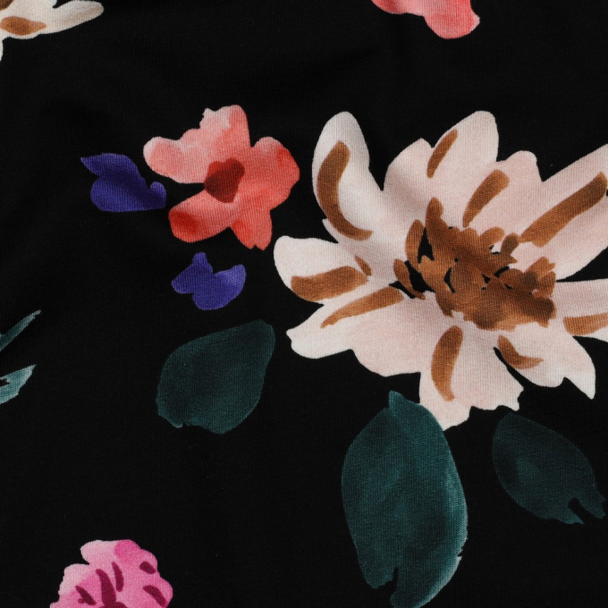 Tissu french terry Nerida Hansen Colette, noir
