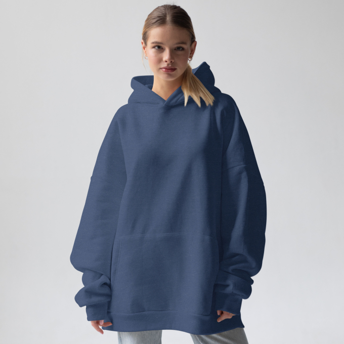 French Terry, royalblau