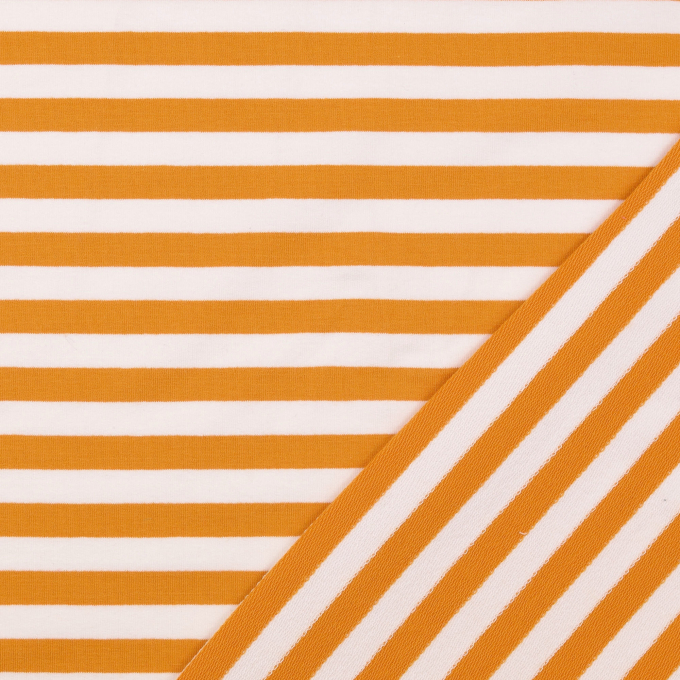 French terry stripes Leonie, curry-coloured