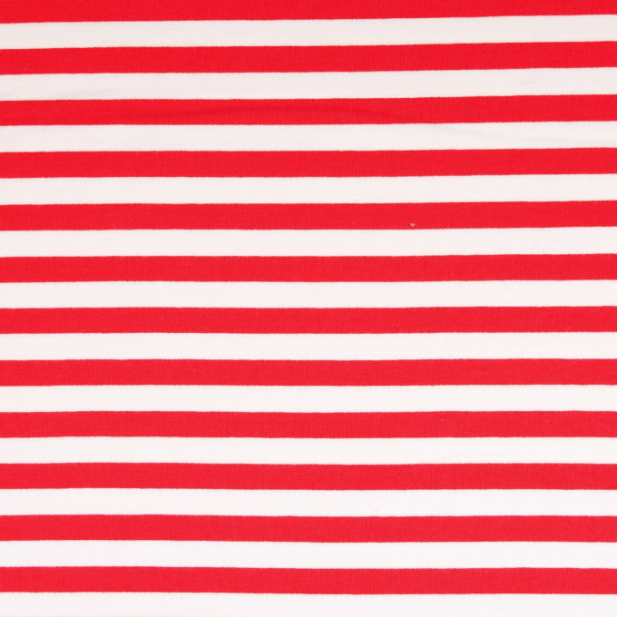 French terry stripes Leonie, red