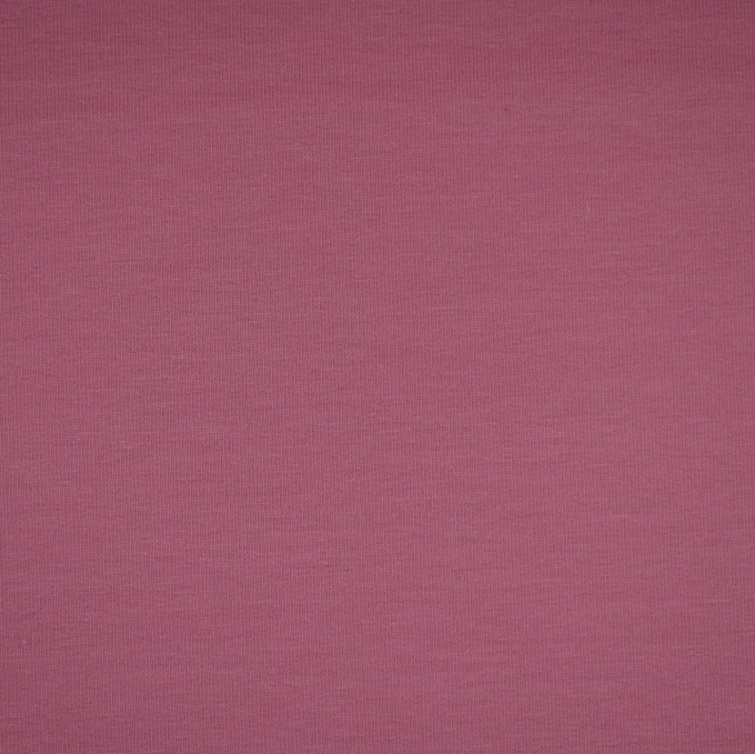Tissu french terry uni, vieux rose