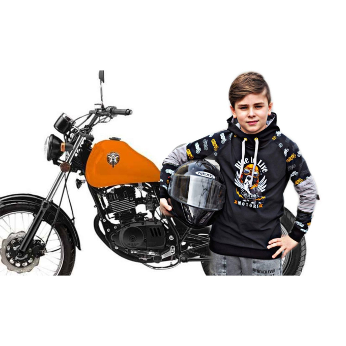 French Terry uni geruwd, zwart