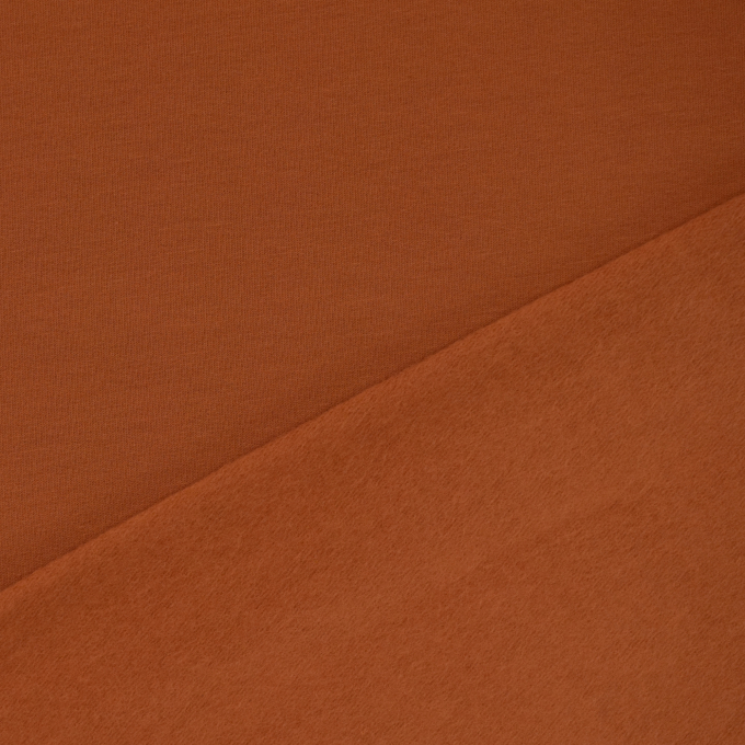 French Terry Uni angeraut, terracotta