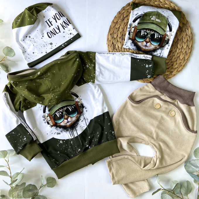 French Terry uni, beige