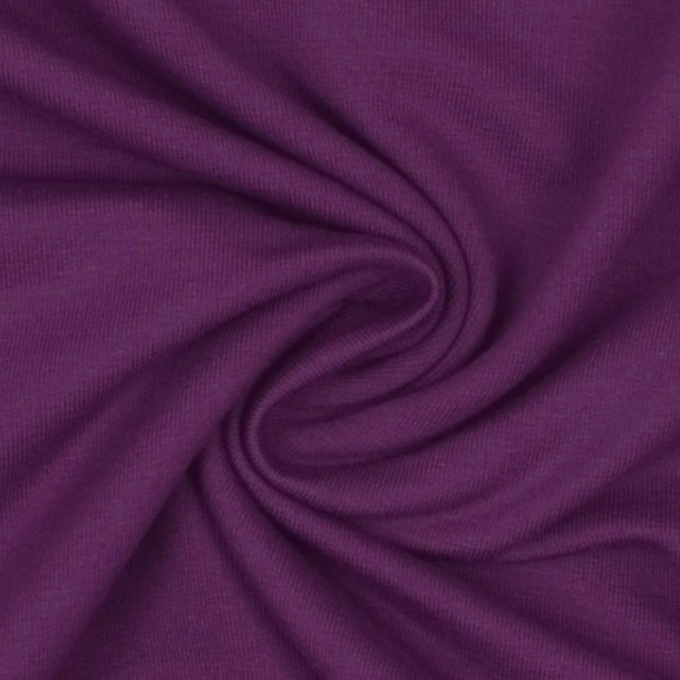 Tissu french terry uni, mûre