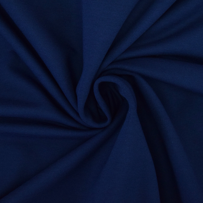 French Terry uni, donkerblauw
