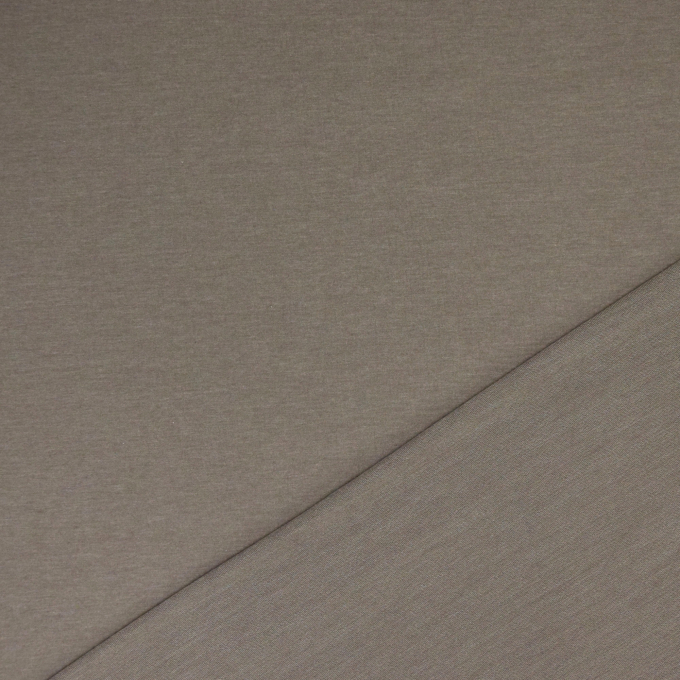 Tissu french terry uni, taupe