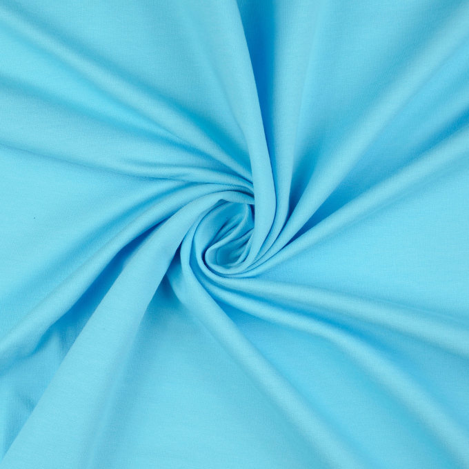 Tissu french terry uni, turquoise clair