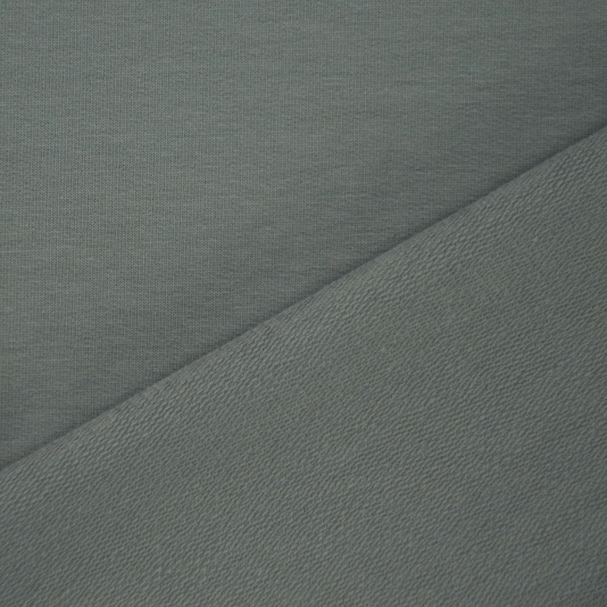 Tissu french terry uni, gris souris