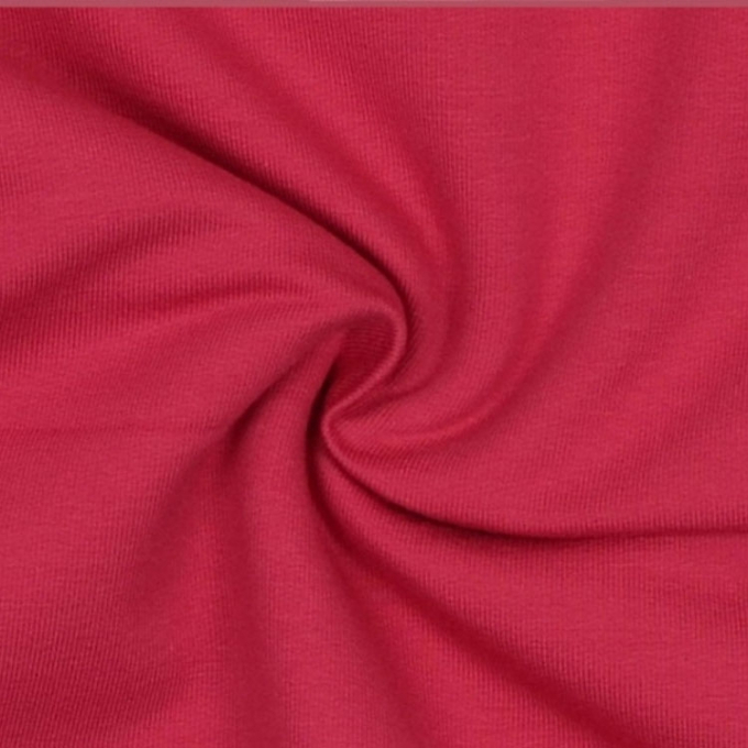 Tissu french terry uni, rose fuchsia