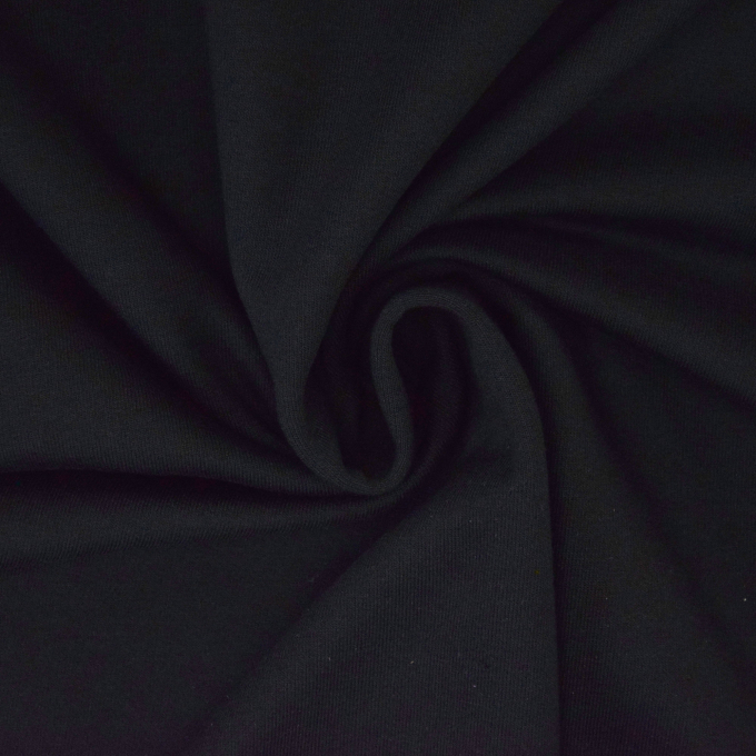 French Terry uni, schwarz