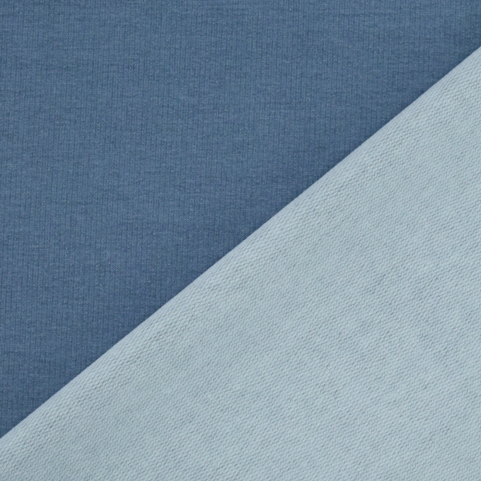 French Terry Vintage, denim blue