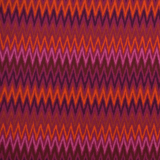 French Terry Zig Zag, bordeaux