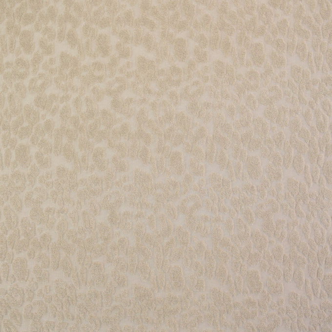 Tissu éponge jersey jacquard Léopard Animal Skin, beige clair