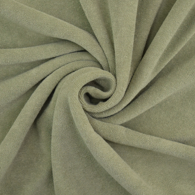 Badstof jersey, lichtkhaki