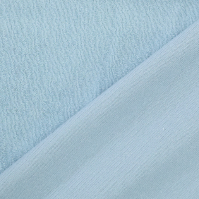 Frottee-Jersey, hellblau