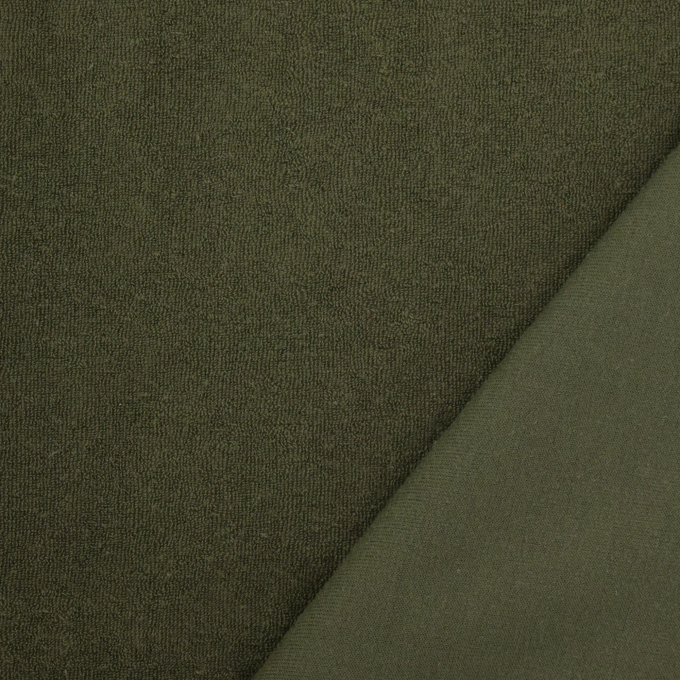 Terrycloth-Jersey, olive green
