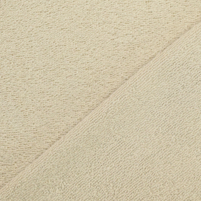 Tissu éponge coton, beige