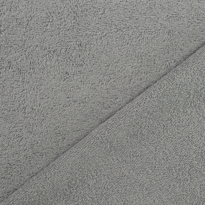 Tissu éponge coton, gris