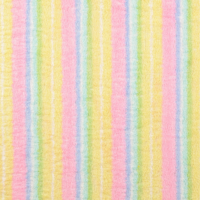 Badstof rainbow stripes, veelkleurig