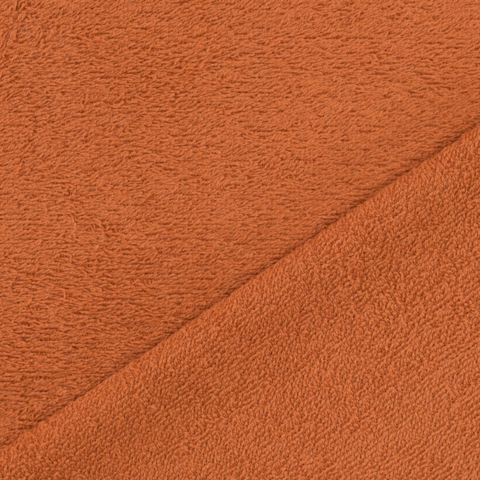 Frotteestoff terracotta