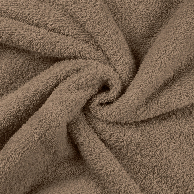Badstof effen, donkertaupe