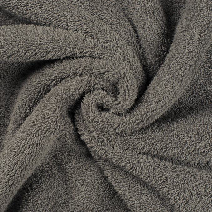 Frotteestoff uni, grau