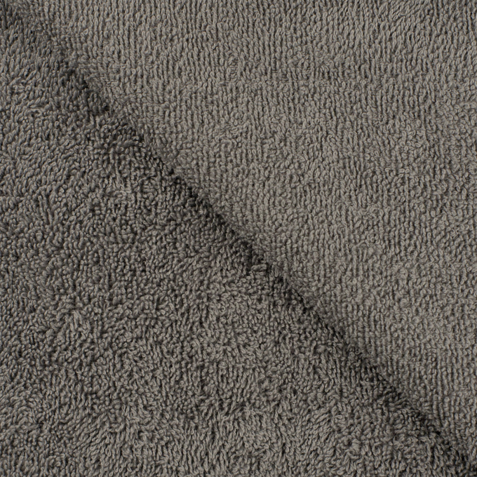 Frotteestoff uni, grau