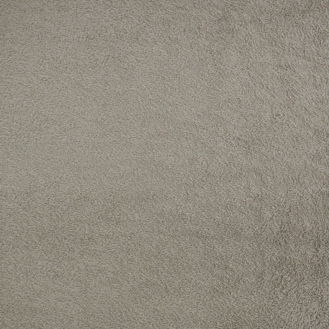 Tissu éponge coton uni, gris clair