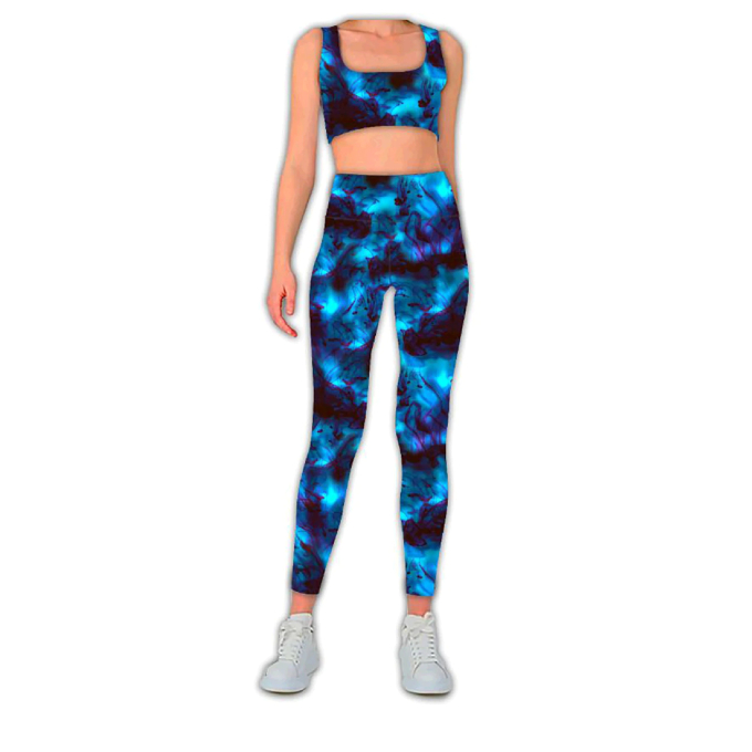 Tissu jersey technique sport Abstrait Abstract Water, turquoise