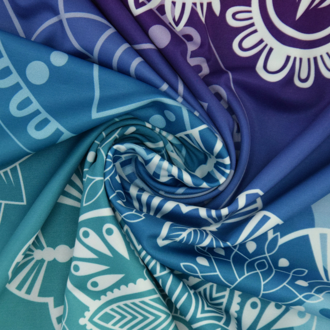 Functionele jersey Albstoffe Hamburger Liebe Aqua Circles, mintgroen
