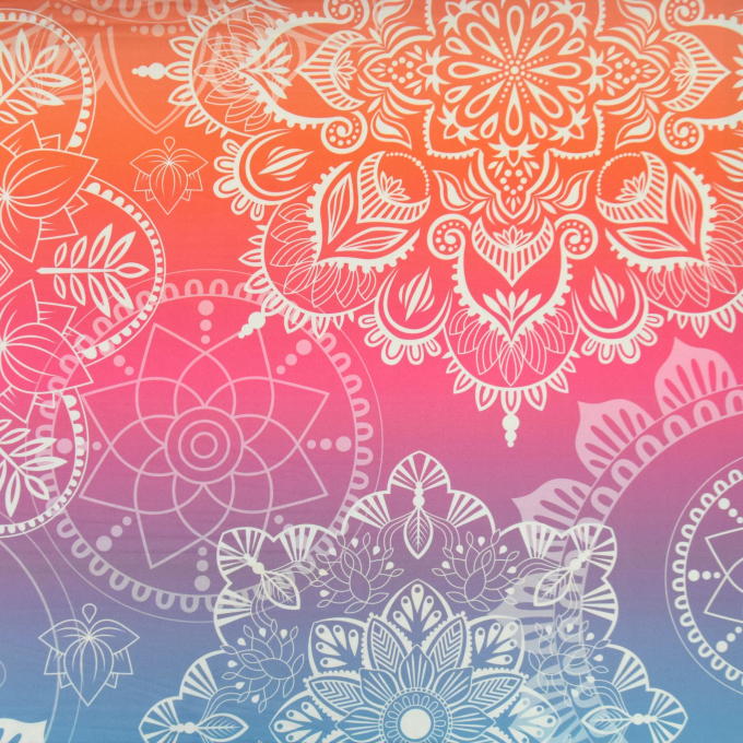 Tissu jersey technique sport Albstoffe Hamburger Liebe Fire circles, rose