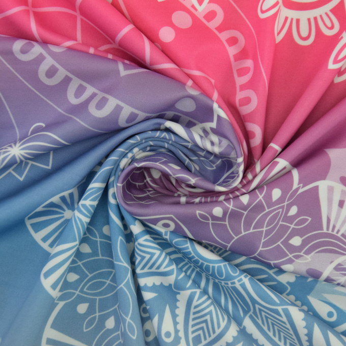 Tissu jersey technique sport Albstoffe Hamburger Liebe Fire circles, rose