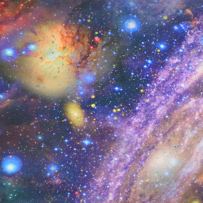 Functionele jersey Galaxy, veelkleurig