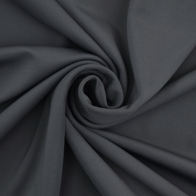 Tissu jersey technique sport uni, gris