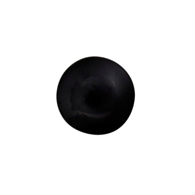 Glass Button Animal Eye 10 mm, noir