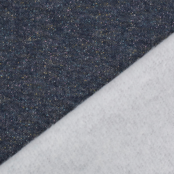 Glittering multicolour sweatshirt navy blue melange