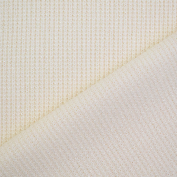Tissu jersey maille tricot Kelly, crème