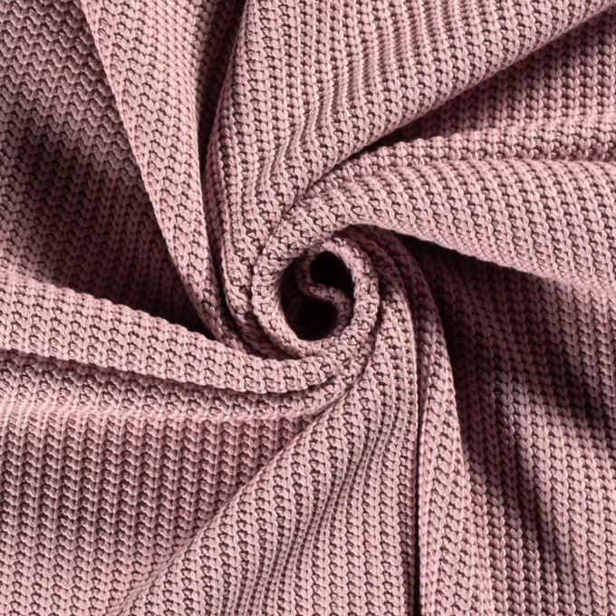 Grof gebreide stof, roze